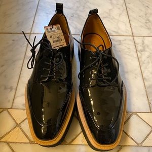 Zara Platform lace up loafers